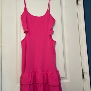 Hot Pink Sleeveless Mini Dress - Size 2XL